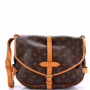 Louis Vuitton 30 Saumur Handbag Monogram Canvas